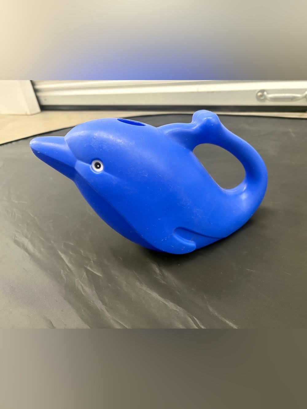 Vintage Blue Dolphin/Whale Watering Can